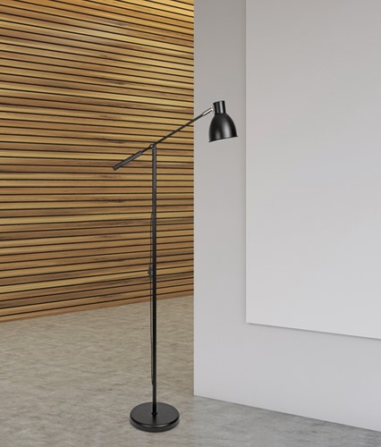 Vloerlamp MAUL Finja excl. LED lamp hg 138cm arm 30cm zwart-2