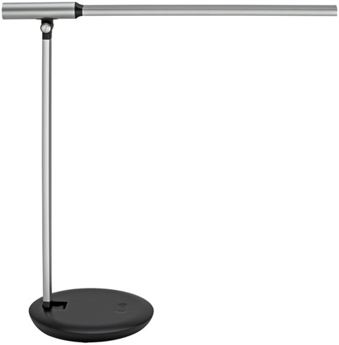 Bureaulamp MAUL Rubia LED voet dimbaar colour vario + usbpoort zilver