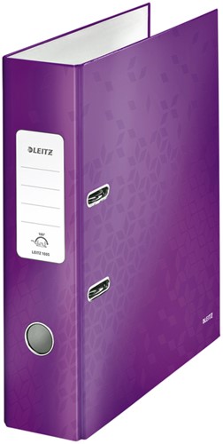Ordner Leitz WOW 180° A4 80mm karton paars-2