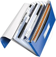 Sorteermap Leitz WOW 6 tabbladen PP blauw-2