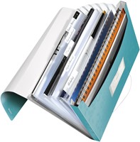 Sorteermap Leitz WOW 6 tabbladen PP ijsblauw-2