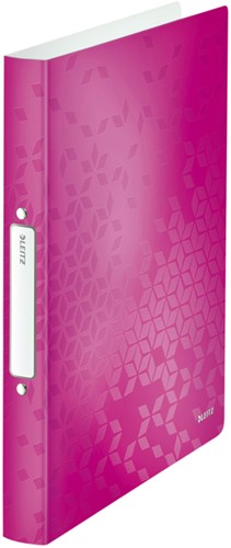 Ringband Leitz WOW A4 2-rings O-mech 25mm PP roze