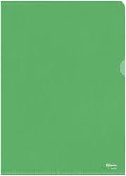 Insteekmap L-model Esselte standaard A4 0.11mm PP groen 100 stuks