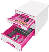 Ladenblok Leitz WOW 4 laden wit/roze-3