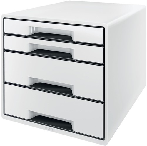 Ladenblok Leitz Wow CUBE A4 maxi 4 laden wit/zwart-3