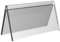 Tafelnaambord Europel V-standaard 150mmx70mm acryl-2