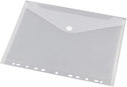 Enveloptas HF2 A4 240x310mm 11-gaats PP transparant wit