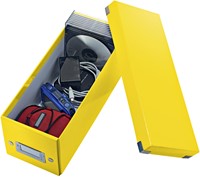 CD-opbergdoos Leitz Click & Store WOW  gerecycled karton 143 x 136 x 352 mm geel-2