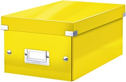DVD-opbergdoos Leitz Click & Store WOW  gerecycled karton 206x147x352mm geel