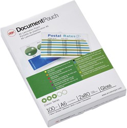Lamineerhoes GBC A6 2x80micron document 100 stuks