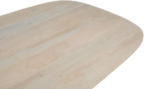 Harper spinpoot  deens ovaal naturel  blad 200x100cm-2