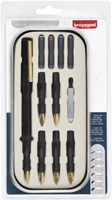 Kalligrafiepen Bruynzeel luxe set à 14 stuks 60344014