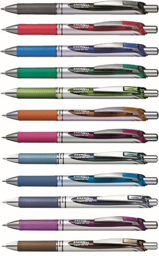 Gelschrijver Pentel Energel BL77 blauw 0.4mm-2