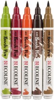 Brushpen Talens Ecoline set à 5 stuks herfst-2