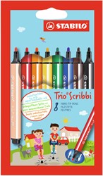 Viltstift STABILO Scribbi 368 etui à 8 kleuren