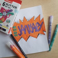 Viltstift Bruynzeel Kids Glitter set à 6 kleuren-1