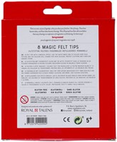 Viltstift Bruynzeel Kids Magic Point set à 8 kleuren-3