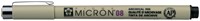 Fineliner Sakura Pigma Micron 08 0.5mm zwart