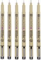 Fineliner Sakura pigma micron set 6stuks zwart-1