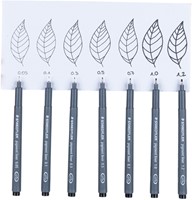 Fineliner Staedtler Pigment 308 zwart set 4 stuks-3