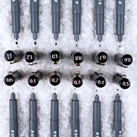 Fineliner Staedtler Pigment 308 zwart set 4 stuks-2