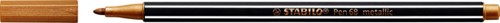 Viltstift STABILO Pen 68/820 medium metallic koper