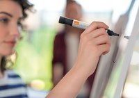 Whiteboardmarker Nobo Liquid ink rond assorti 3mm 4st-3