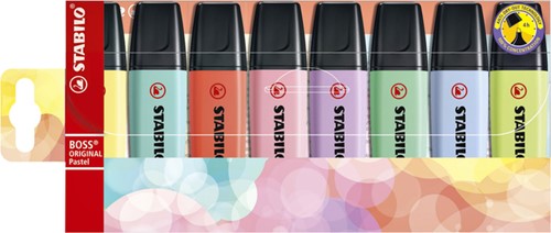 Markeerstift STABILO Boss pastel 8 st
