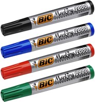 Viltstift Bic 2000 rond rood 1.7mm-3