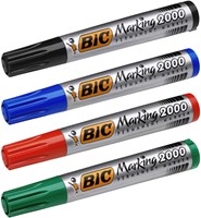 Viltstift Bic 2000 rond blauw 1.7mm-3