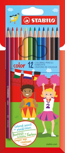 Kleurpotloden STABILO Color 979  kartonnen etui à 12 kleuren