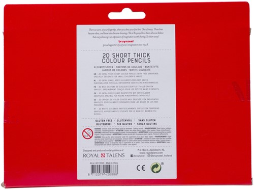 Kleurpotloden Bruynzeel Kids Kortjakje blister à 20 stuks assorti-3