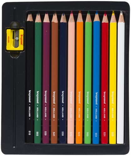 Kleurpotloden Bruynzeel Kids Triple blister à 12 stuks assorti-2