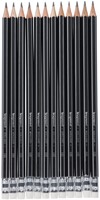 Potlood Bruynzeel 6021 Burotek HB met gum 12 stuks-2