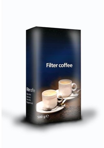 Koffie snelfiltermaling/pk 6x500gr