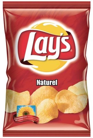 Chips Lays naturel/doos 8x175gram