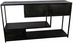 PTMD Duana Playful ijzeren dressoir zwart