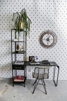 PTMD Jago metalen bureau met kast zwart-2