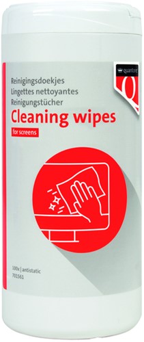 Beeldschermdoekjes Quantore dispenser 100 stuks