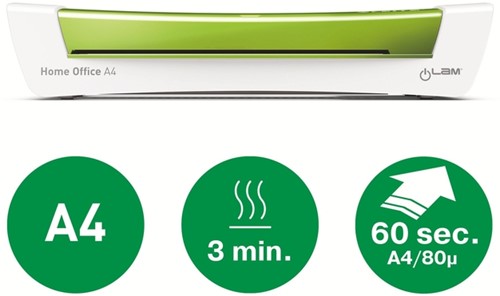 Lamineermachine Leitz iLAM Home Office A4 groen-3