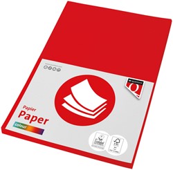 Kopieerpapier Quantore Colour A4 120gr felrood 100 vel