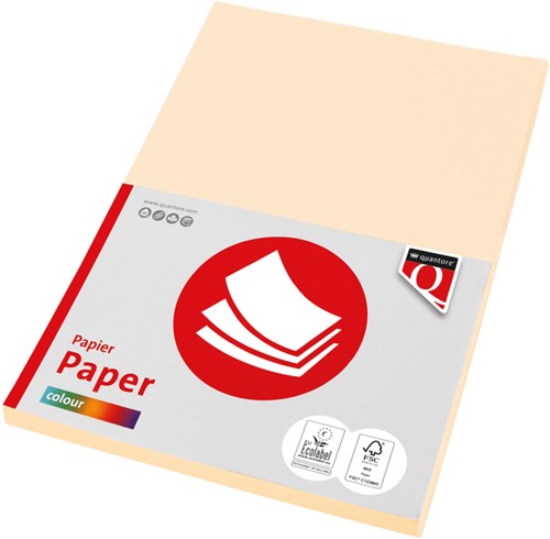 Kopieerpapier Quantore Colour A4 120gr creme 100 vel