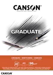 Schetsboek Canson Graduate Croquis A5 96gr 40 vel