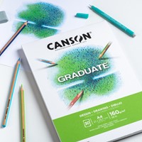 Tekenblok Canson Graduate Dessin A4 160gr 30 vel-2