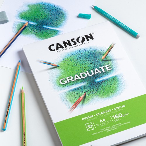 Tekenblok Canson Graduate Dessin A4 160gr 30 vel-2