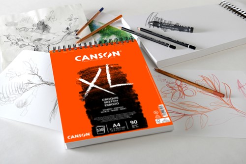 Schetsblok Canson XL Croquuis A3 90gr 120 vel spiraal-2