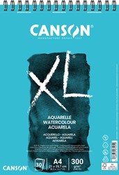 Aquarelblok Canson XL A4 30 vel 300gr spiraal