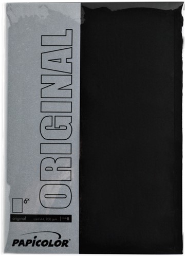 Kopieerpapier Papicolor A4 100gr 12 vel ravenzwart-2