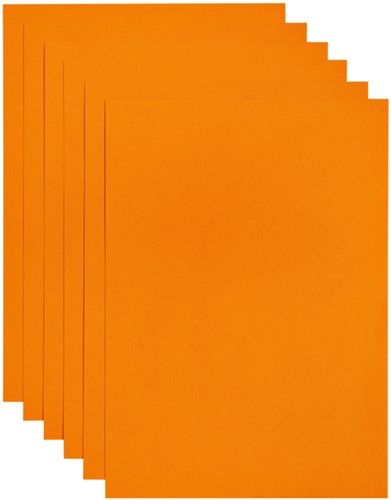 Kopieerpapier Papicolor A4 200gr 6 vel oranje