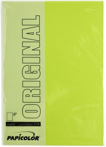 Kopieerpapier Papicolor A4 100gr 12 vel appelgroen-2